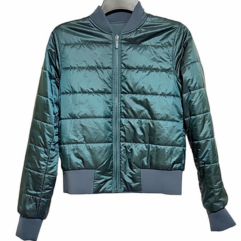 Like New Womens Lululemon Size 4 Green Full Zip Puffer Coat- lightweight 💚💚